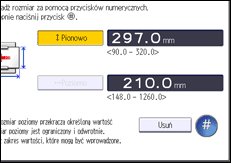 Ilustracja ekranu panela operacyjnego