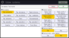 Ilustracja ekranu panela operacyjnego