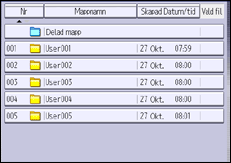 Bild av användarpanelens skärm