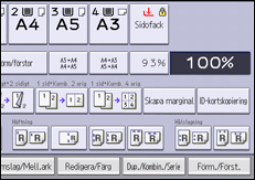 Bild av användarpanelens skärm