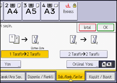 İşlem paneli ekran çizimi