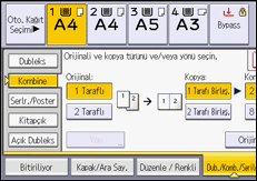 İşlem paneli ekran çizimi