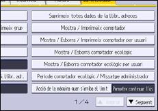 Il·lustració de pantalla del panell d'operacions
