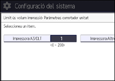 Il·lustració de pantalla del panell d'operacions