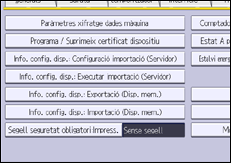 Il·lustració de pantalla del panell d'operacions