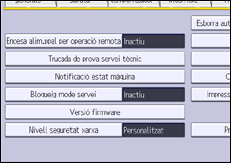 Il·lustració de pantalla del panell d'operacions