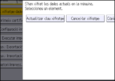 Il·lustració de pantalla del panell d'operacions