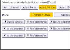 Il·lustració de pantalla del panell d'operacions