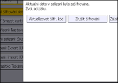 Ilustrace displeje ovládacího panelu
