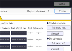 Ilustrace displeje ovládacího panelu