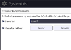 Illustration af display på betjeningspanelet