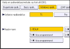 Illustration af display på betjeningspanelet