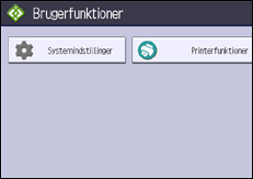Illustration af display på betjeningspanelet