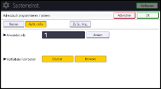 Abbildung Bedienfeld-Display