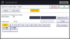 Abbildung Bedienfeld-Display