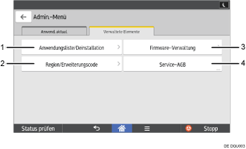 Abbildung Bedienfeld-Display