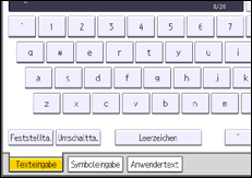 Abbildung Bedienfeld-Display