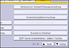 Abbildung Bedienfeld-Display