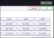 Ilustración de la pantalla del panel de mandos