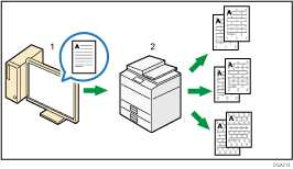 Ilustración de la numeración de fondo