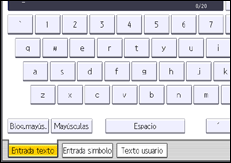 Ilustración de la pantalla del panel de mandos