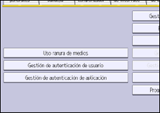 Ilustración de la pantalla del panel de mandos