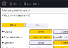 Käyttöpaneelin näyttö