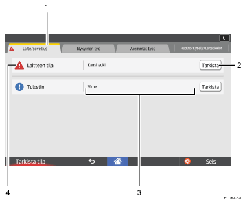 Näytön numeroitu kuva