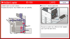 Illustration de l'écran du panneau de commande