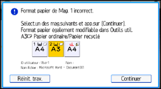 Illustration de l'écran du panneau de commande