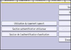 Illustration de l'écran du panneau de commande