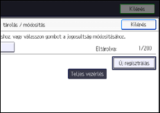 A kezelőpanel ismertetése