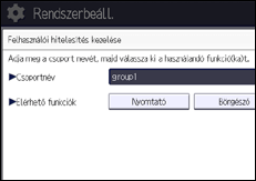 A kezelőpanel ismertetése