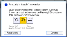 Illustrazione della schermata sul pannello di controllo