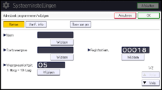 Afbeelding van bedieningspaneel