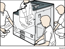 Illustratie van de printer