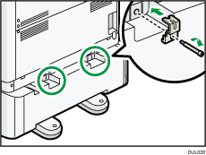 Illustratie van de printer