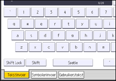 Afbeelding van bedieningspaneel