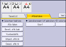 Afbeelding van bedieningspaneel