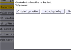 Illustrasjon av betjeningspanelet