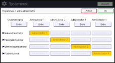 Illustrasjon av betjeningspanelet
