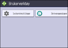 Illustrasjon av betjeningspanelet
