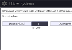 Ilustracja ekranu panela operacyjnego