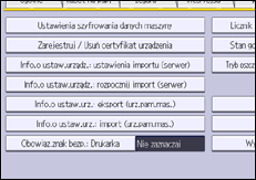 Ilustracja ekranu panela operacyjnego