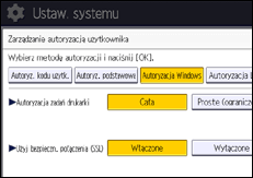 Ilustracja ekranu panela operacyjnego
