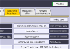 Ilustracja ekranu panela operacyjnego