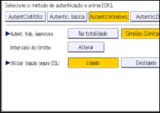 Ilustração do ecrã do painel de operação