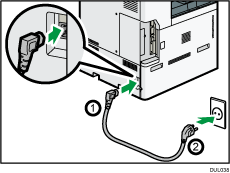 иллюстрация кабеля электропитания
