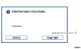 Bild av användarpanelen (numrerade detaljer)