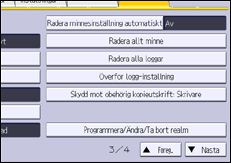 Bild av användarpanelens skärm
